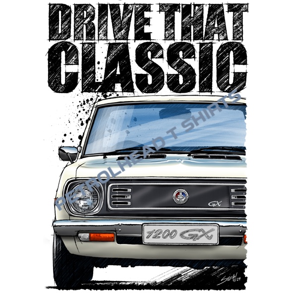 T Shirt with Drive that Classic Datsun 1200 GX - Image 3