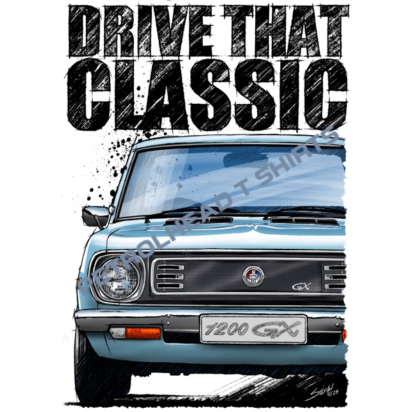 T Shirt with Drive that Classic Datsun 1200 GX - Image 2