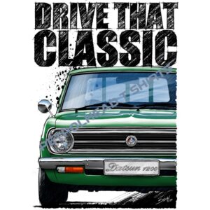 T Shirt with Drive that Classic Datsun 1200 LDV