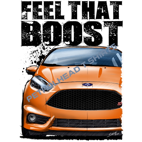T Shirt with Feel that Boost Ford Fiesta ST - Image 2
