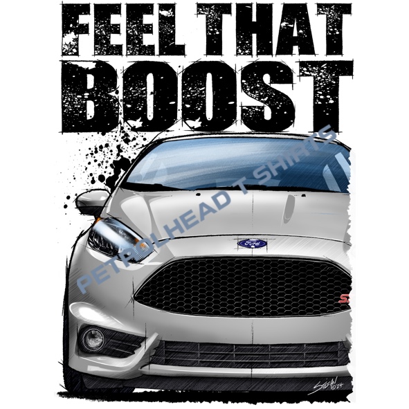 T Shirt with Feel that Boost Ford Fiesta ST - Image 3
