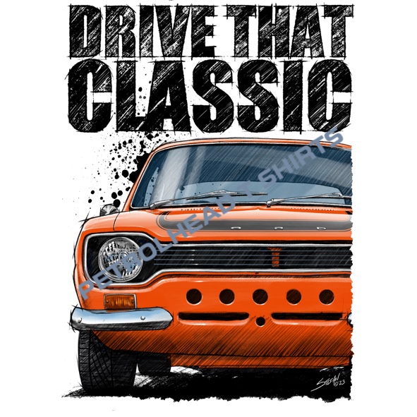 T Shirt Drive that Classic Ford Escort mk1